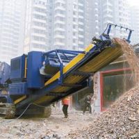 移動式破碎機(jī)處理建筑垃圾需企業(yè)共同合作，形成完整產(chǎn)業(yè)鏈